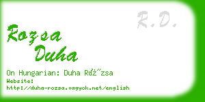 rozsa duha business card